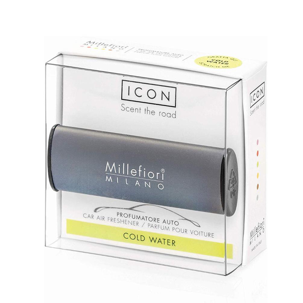 Millefiori Milano Dark Grey Cold Water Car Air Freshener £8.99